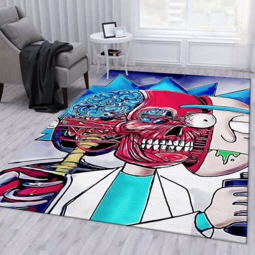 Rick and Morty Trippy Reality Rug