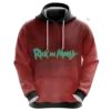 Rick And Morty Ugly Fingers Red Hoodie front