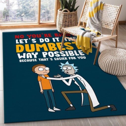 Rick And Morty Ultimate Dumbest Plan Rug