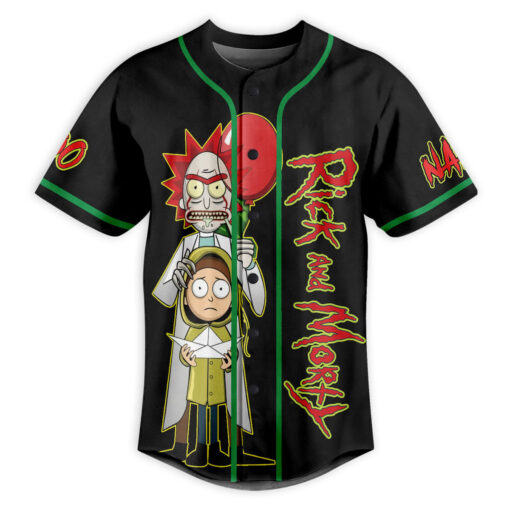 Rick and Morty We All Float Down Here Baseball Jersey front