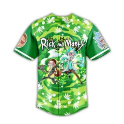 Rick and Morty Weed Outlaws Baseball Jersey front