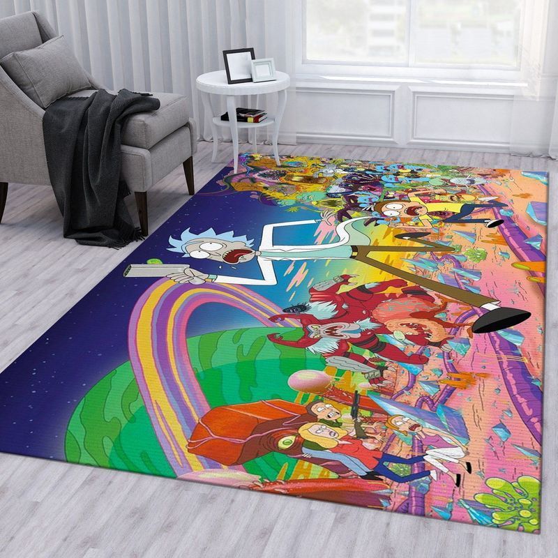 Rick and Morty Wild Ride Rug