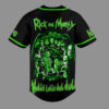Rick and Morty Wubba Lubba dub-dub Baseball Jersey back
