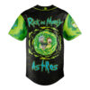 Rick And Morty x MLB Houston Astros Personalized Baseball Jersey back