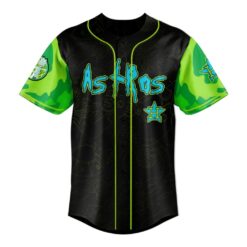 Rick And Morty x MLB Houston Astros Personalized Baseball Jersey front