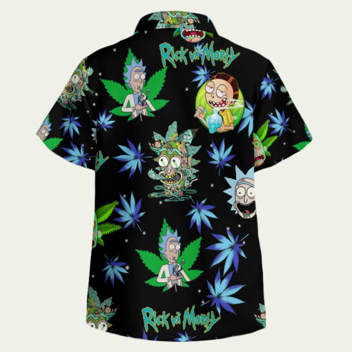 Rick & Morty Cosmic High Hawaiian Shirt back