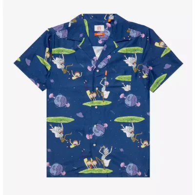 Rick & Morty Galactic Pickle Rick Hawaiian Shirt