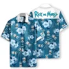 Rick Wubba Lubba Dub Dub Tropical Pattern Hawaiian Shirt