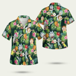 Tropical Chaos Rick & Morty Hawaiian Shirt