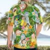 Tropical Morty Madness Rick & Morty Hawaiian Shirt back