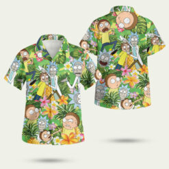 Tropical Rick & Morty Mayhem Hawaiian Shirt