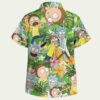 Tropical Rick & Morty Mayhem Hawaiian Shirt back