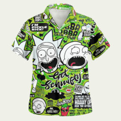 Wubba Lubba Dub Dub Rick & Morty Hawaiian Shirt front