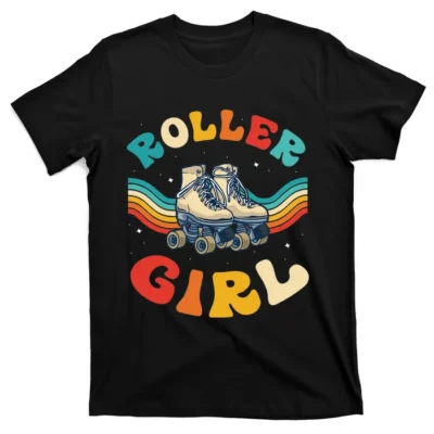 Roller Skater Skating Retro Vintage 70s 80s Skates T-Shirt