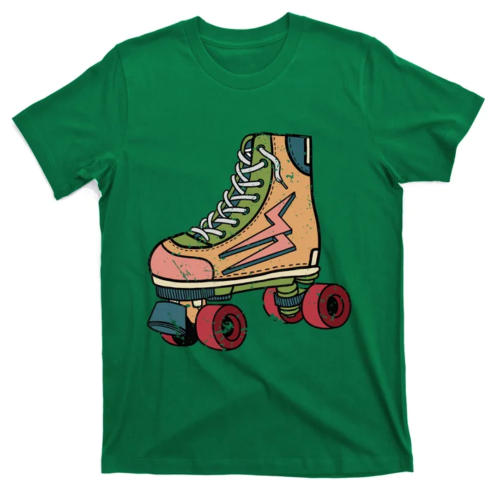 Roller Skating Art 80s Roller Derby Rollerskate T-Shirt