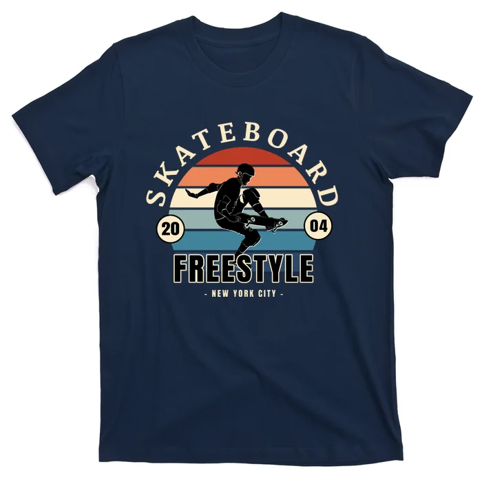 Skateboard Freestyle New York City T-Shirt