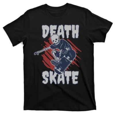 Skeleton Playing Skateboard T-Shirt