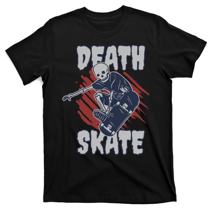 Skeleton Playing Skateboard T-Shirt