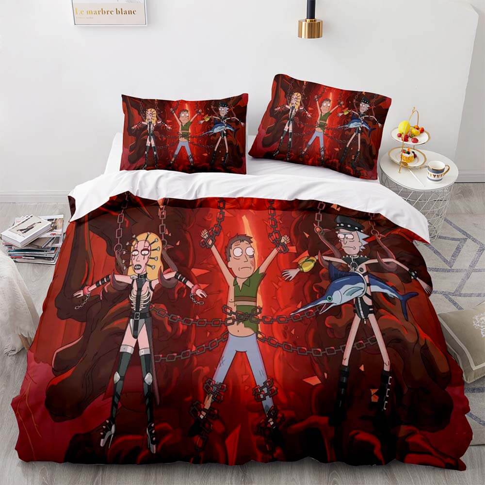 Chains of Chaos Rick and Morty Bedding Set