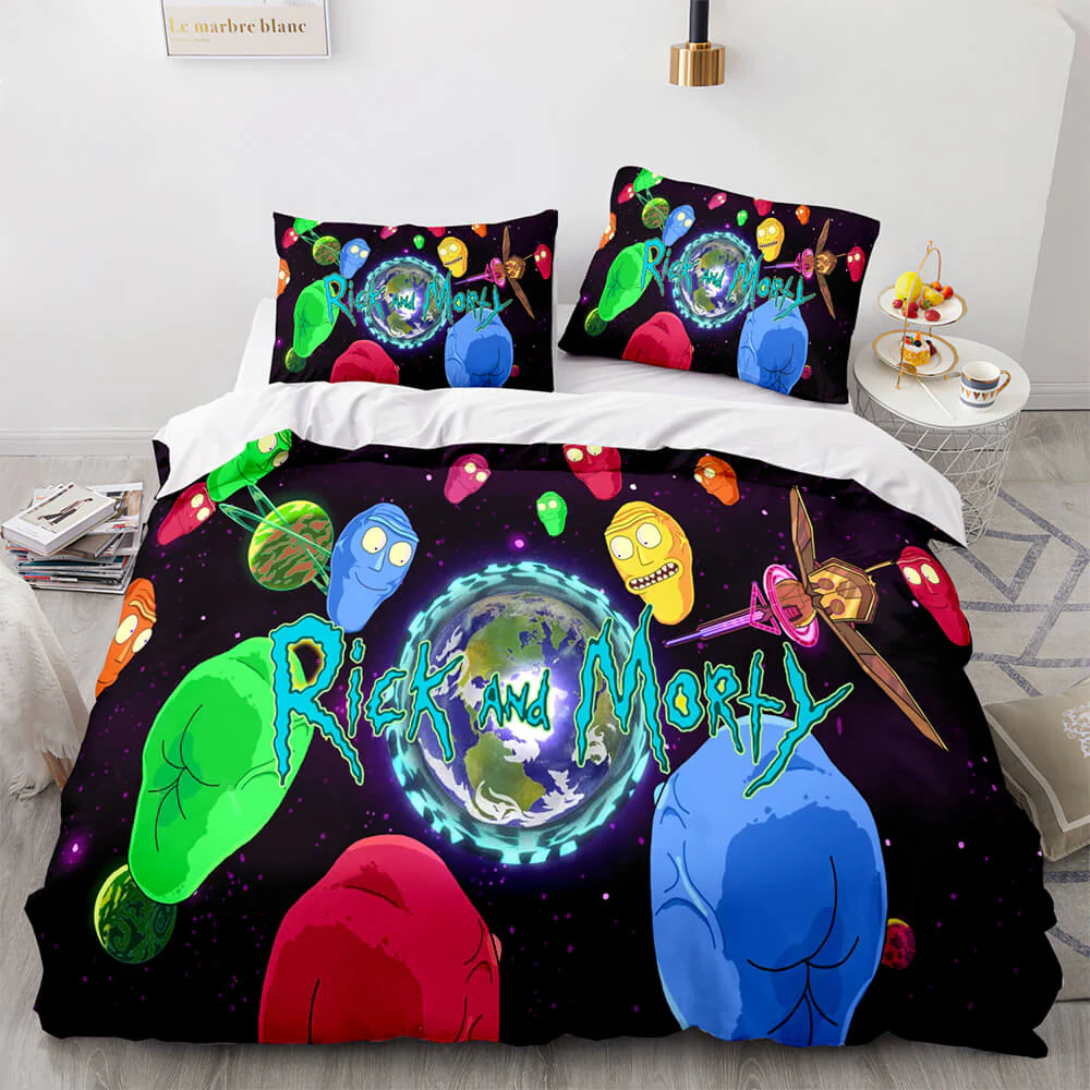 Cosmic Jellybean Galaxy Adventure Bedding Set