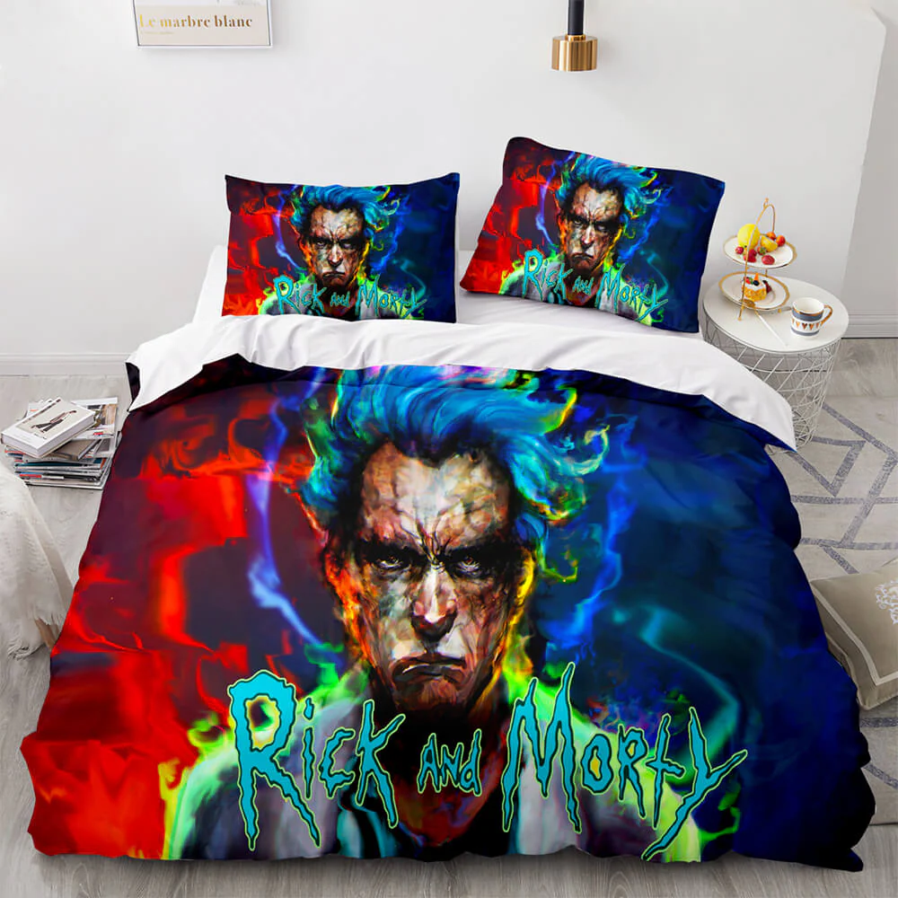 Fiery Rick's Mad Scientist Mode Bedding Set