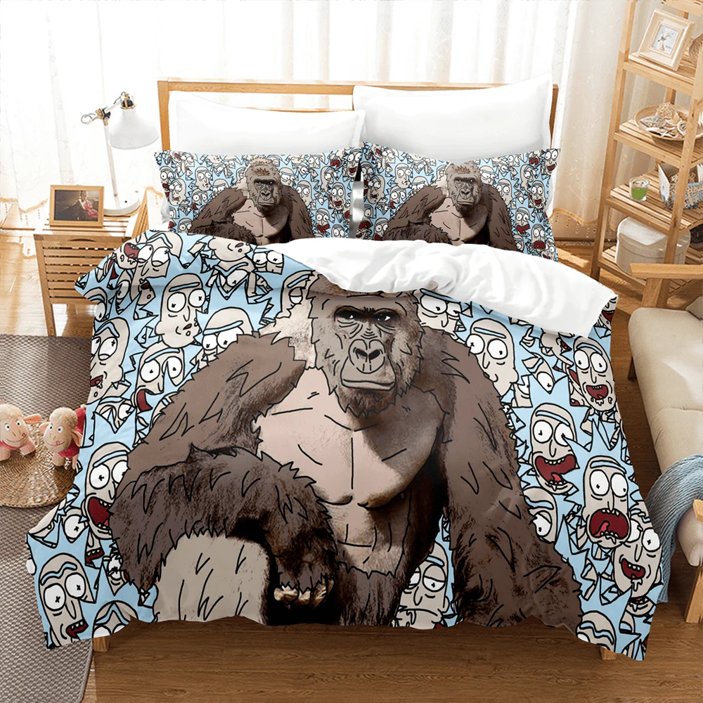 Gorilla Morty’s Wild Encounter Bedding Set