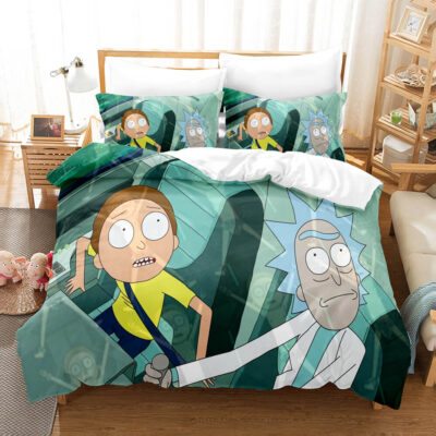 High-Speed Space Adventure Rick and Morty Bedding Set