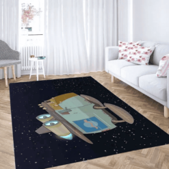 Lonely Cruiser Deep Space Rick And Morty Rug