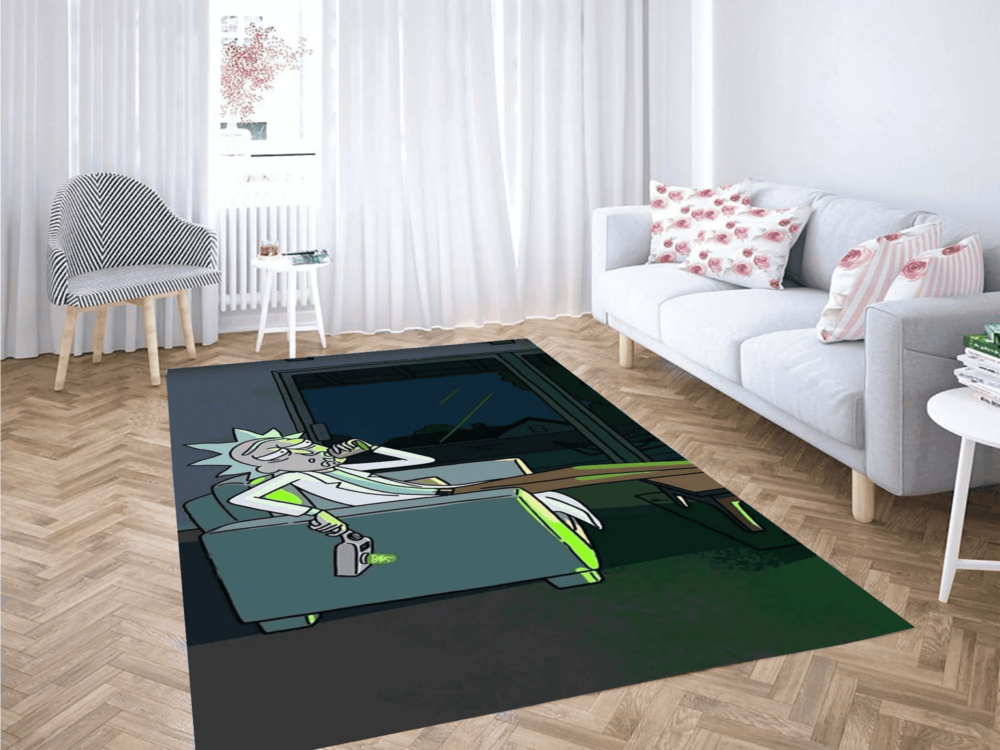 Lonely Galaxy Nights Rick And Morty Rug