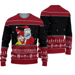 Merry Rickmas Space Madness Ugly Christmas Sweater