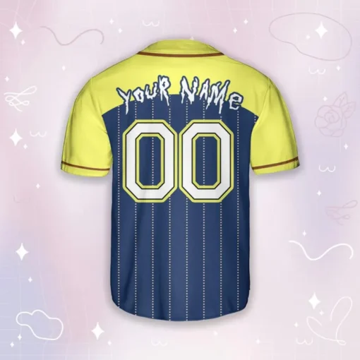 Morty Strikes Out Custom Rick and Morty Baseball Jersey back