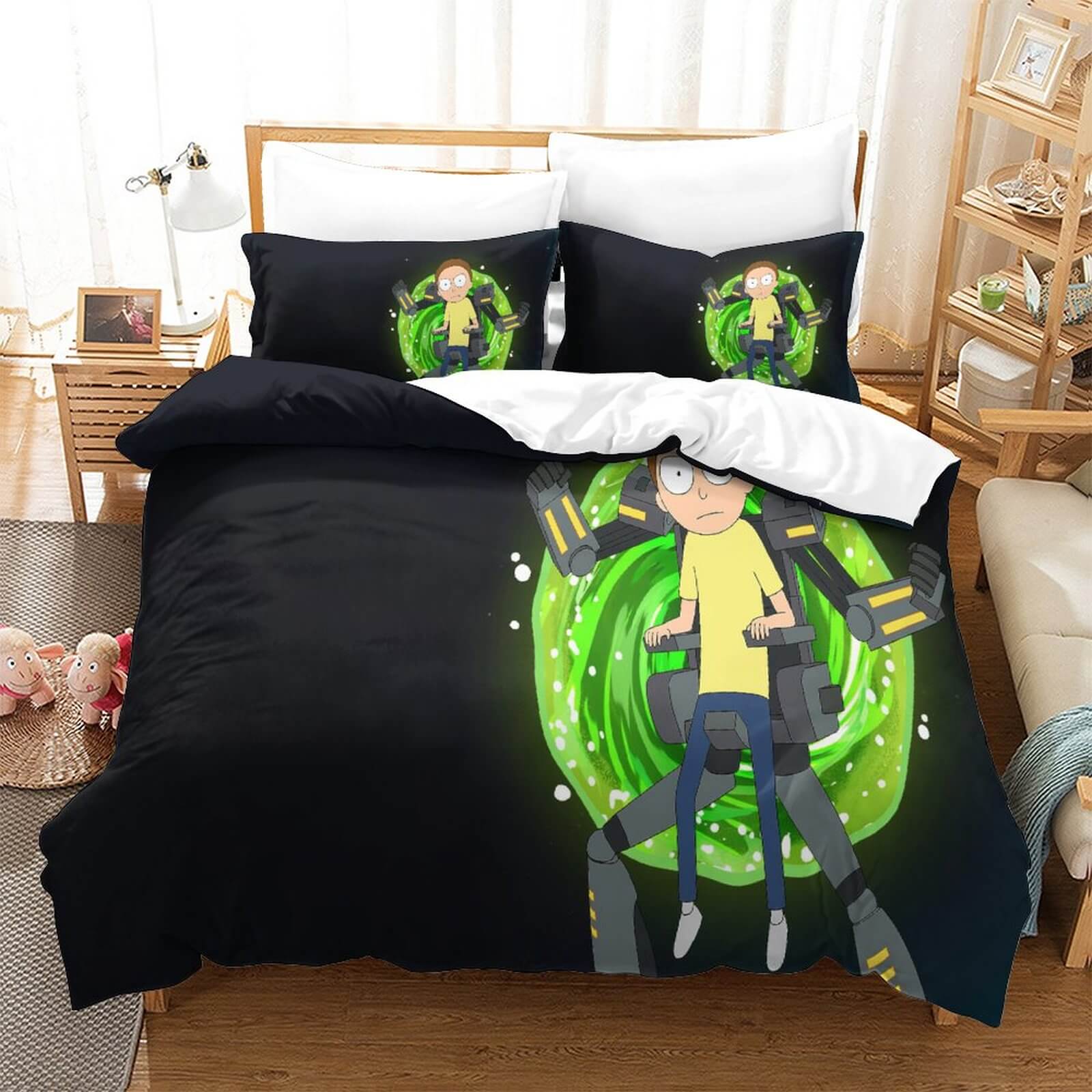 Morty’s Mech Suit Portal Bedding Set