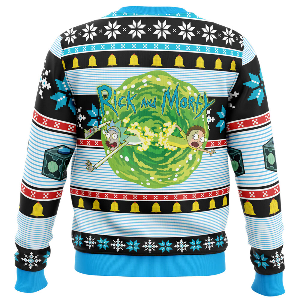 Mr. Meeseeks Look At Me I'm On A Sweater Ugly Christmas Sweater back