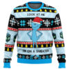 Mr. Meeseeks Look At Me I'm On A Sweater Ugly Christmas Sweater