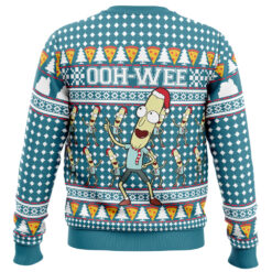 Mr. Poopybutthole Ohh Wee Rick And Morty Ugly Christmas Sweater back