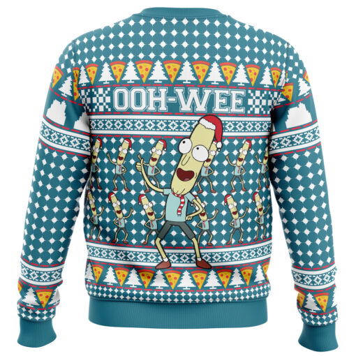 Mr. Poopybutthole Ohh Wee Rick And Morty Ugly Christmas Sweater back
