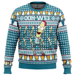 Mr. Poopybutthole Ohh Wee Rick And Morty Ugly Christmas Sweater front