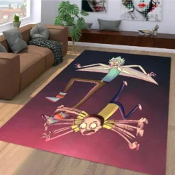 Multiverse Mayhem Living Room Rick And Morty Rug