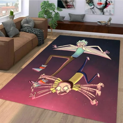 Multiverse Mayhem Living Room Rick And Morty Rug
