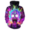 Neon Screamverse Rick Explosion Hoodie front