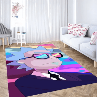 Neon Vice Universe Rick And Morty Rug