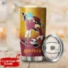Personalized Arizona Cardinals Rick and Morty Tumbler front