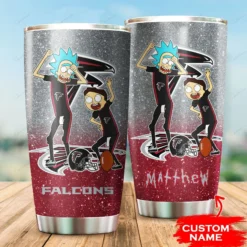 Personalized Atlanta Falcons Rick and Morty Tumbler