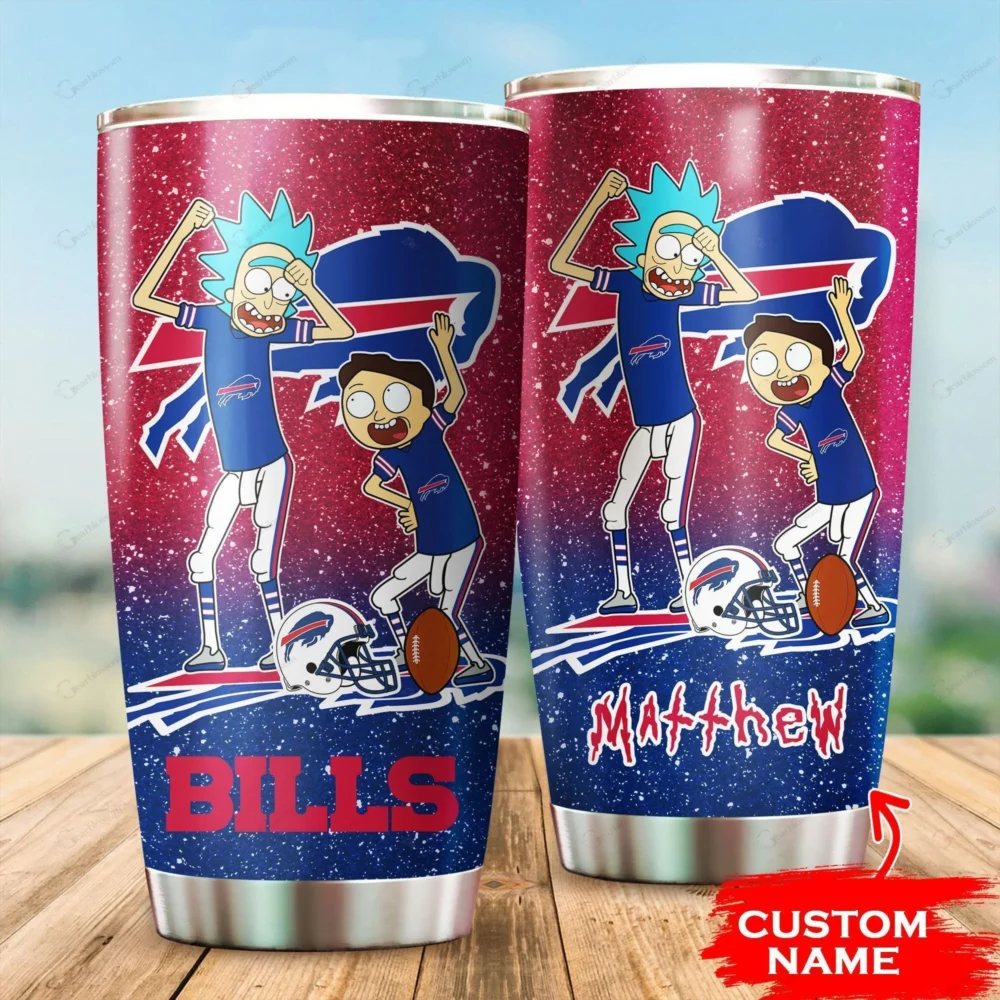 Personalized Buffalo Bills Rick and Morty Tumbler