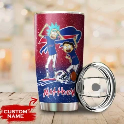 Personalized Buffalo Bills Rick and Morty Tumbler front