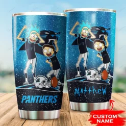 Personalized Carolina Panthers Rick and Morty Tumbler