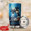 Personalized Carolina Panthers Rick and Morty Tumbler front