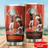 Personalized Cleveland Browns Rick and Morty Tumbler
