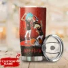 Personalized Cleveland Browns Rick and Morty Tumbler front