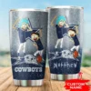 Personalized Dallas Cowboys Rick and Morty Tumbler